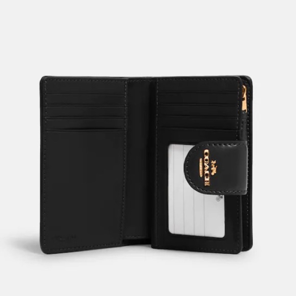 Coach Medium Corner Zip Wallet In Signature Canvas - Picture 11 of 11